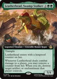 Leatherhead, Swamp Stalker (Extended Art) - Teenage Mutant Ninja Turtles - Magic: The Gathering card