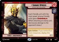 Savage Opress - You Must Have Your Revenge - Twin Suns - Star Wars: Unlimited card