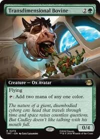 Transdimensional Bovine (Extended Art) - Teenage Mutant Ninja Turtles - Magic: The Gathering card