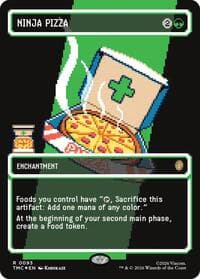 Ninja Pizza (Borderless) (Surge Foil) - Commander: Teenage Mutant Ninja Turtles - Magic: The Gathering card