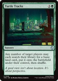 Turtle Tracks - Commander: Teenage Mutant Ninja Turtles - Magic: The Gathering card
