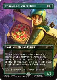 Courier of Comestibles (Borderless) - Unique and Miscellaneous Promos - Magic: The Gathering card
