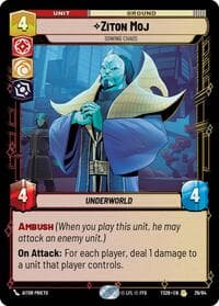 Ziton Moj - Sowing Chaos - Twin Suns - Star Wars: Unlimited card
