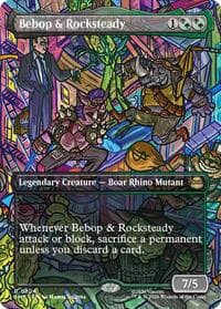 Bebop & Rocksteady (Borderless) - Teenage Mutant Ninja Turtles - Magic: The Gathering card
