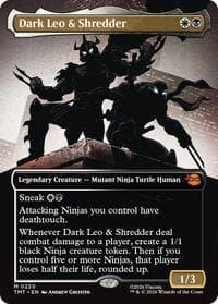 Dark Leo & Shredder (Borderless) - Teenage Mutant Ninja Turtles - Magic: The Gathering card
