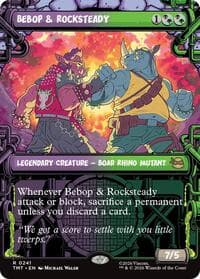 Bebop & Rocksteady (Showcase) - Teenage Mutant Ninja Turtles - Magic: The Gathering card