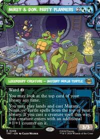 Mikey & Don, Party Planners (Showcase) - Teenage Mutant Ninja Turtles - Magic: The Gathering card