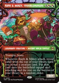 Raph & Mikey, Troublemakers (Showcase) - Teenage Mutant Ninja Turtles - Magic: The Gathering card