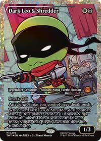 Dark Leo & Shredder (Showcase) (Fracture Foil) - Teenage Mutant Ninja Turtles - Magic: The Gathering card