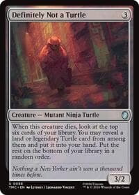 Definitely Not a Turtle - Commander: Teenage Mutant Ninja Turtles - Magic: The Gathering card