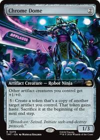 Chrome Dome (Extended Art) - Teenage Mutant Ninja Turtles - Magic: The Gathering card