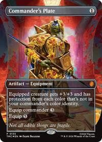 Commander's Plate (Borderless) - Commander: Teenage Mutant Ninja Turtles - Magic: The Gathering card
