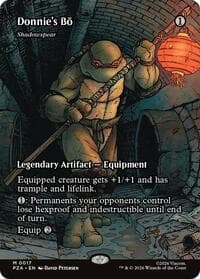 Donnie's Bo - Shadowspear (Borderless) - Teenage Mutant Ninja Turtles Source Material - Magic: The Gathering card