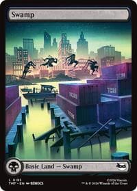 Swamp (0193) - Teenage Mutant Ninja Turtles - Magic: The Gathering card