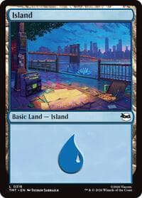 Island (0316) - Teenage Mutant Ninja Turtles - Magic: The Gathering card