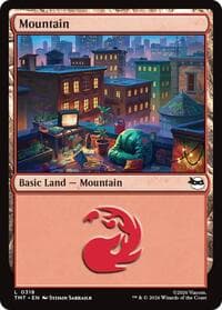 Mountain (0318) - Teenage Mutant Ninja Turtles - Magic: The Gathering card