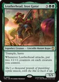 Leatherhead, Iron Gator - Commander: Teenage Mutant Ninja Turtles - Magic: The Gathering card