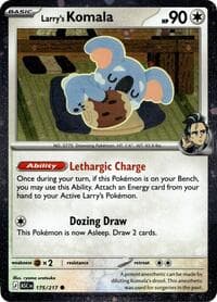 Larry's Komala - 175/217 (Cosmo Holo) - Miscellaneous Cards & Products - Pokemon card