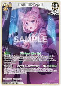 Hakui Koyori (RR) - Curious Universe - Hololive card