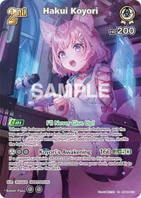Hakui Koyori (SR) (hBP04-013) - Curious Universe - Hololive card
