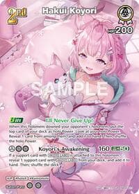 Hakui Koyori (UR) - Curious Universe - Hololive card