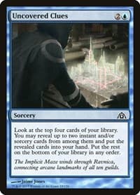 Uncovered Clues - Dragon's Maze - Magic: The Gathering card