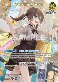 Natsuiro Matsuri (UR) - Curious Universe - Hololive card