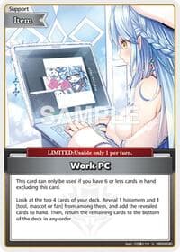 Work PC (U) - Curious Universe - Hololive card