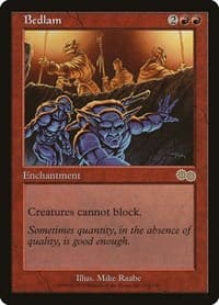 Bedlam - Urza's Saga - Magic: The Gathering card