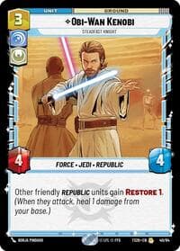 Obi-Wan Kenobi - Steadfast Knight - Twin Suns - Star Wars: Unlimited card