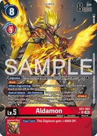 Aldamon (Alternate Art) - Advanced Booster Digimon Generation - Digimon Card Game card