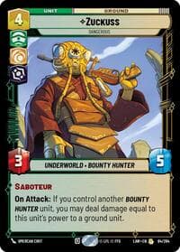 Zuckuss - Dangerous - A Lawless Time - Star Wars: Unlimited card