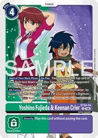Yoshino Fujieda & Keenan Crier - Starter Deck 24: Data Squad - Digimon Card Game card