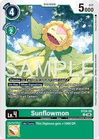 Sunflowmon - Starter Deck 24: Data Squad - Digimon Card Game card