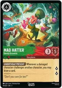 Mad Hatter - Unruly Eccentric - D23 Promos - Disney Lorcana card