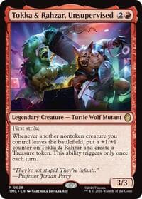 Tokka & Rahzar, Unsupervised - Commander: Teenage Mutant Ninja Turtles - Magic: The Gathering card