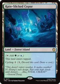 Rain-Slicked Copse - Commander: Teenage Mutant Ninja Turtles - Magic: The Gathering card