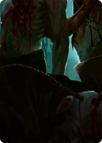 Riptide, Lurker of the Deep // Gravy Bones, Shipwrecked Looter Double Sided Art Card (Bottom Right) - GEM Pack 2 - Flesh and Blood TCG card