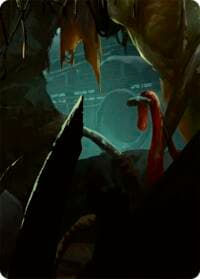 Riptide, Lurker of the Deep // Gravy Bones, Shipwrecked Looter Double Sided Art Card (Bottom Left) - GEM Pack 2 - Flesh and Blood TCG card