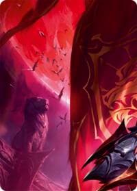 Lyath Goldmane, Vile Savant // Pleiades, Superstar Double Sided Art Card (Top Right) - GEM Pack 3 - Flesh and Blood TCG card
