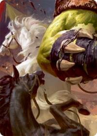 Tuffnut, Bumbling Hulkster // Kayo, Underhanded Cheat Double Sided Art Card (Middle Right) - GEM Pack 3 - Flesh and Blood TCG card