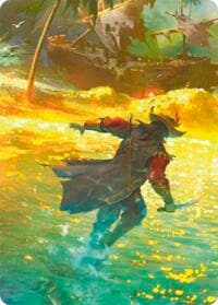 Treasure Island // High Seas Map Doubled Sided Art Card (Middle Left) - High Seas - Flesh and Blood TCG card
