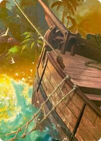 Treasure Island // High Seas Map Doubled Sided Art Card (Middle Right) - High Seas - Flesh and Blood TCG card
