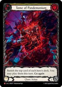 Tome Of Pandemonium (Yellow) (Extended Art) - Compendium of Rathe - Flesh and Blood TCG card