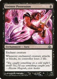 Sinister Possession - Dragon's Maze - Magic: The Gathering card