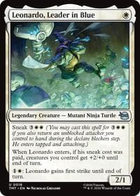 Leonardo, Leader in Blue - Teenage Mutant Ninja Turtles - Magic: The Gathering card