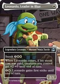Leonardo, Leader in Blue (Borderless) - Teenage Mutant Ninja Turtles - Magic: The Gathering card