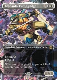 Leonardo, Cutting Edge (Borderless) - Teenage Mutant Ninja Turtles - Magic: The Gathering card
