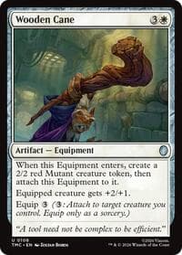 Wooden Cane - Commander: Teenage Mutant Ninja Turtles - Magic: The Gathering card