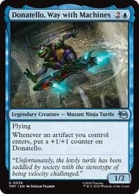 Donatello, Way with Machines - Teenage Mutant Ninja Turtles - Magic: The Gathering card